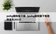 pubg国际服下载（pubg国际服下载地铁逃生2023）