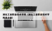 湖北工业职业技术学院（湖北工业职业技术学院多少亩）