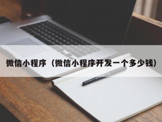 微信小程序（微信小程序开发一个多少钱）