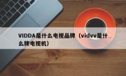 VIDDA是什么电视品牌（vidvv是什么牌电视机）