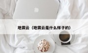 地震云（地震云是什么样子的）