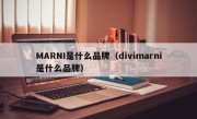 MARNI是什么品牌（divimarni是什么品牌）