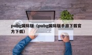 pubg国际版（pubg国际版手游下载官方下载）