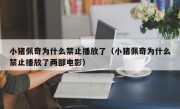 小猪佩奇为什么禁止播放了（小猪佩奇为什么禁止播放了两部电影）