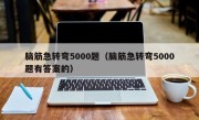 脑筋急转弯5000题（脑筋急转弯5000题有答案的）