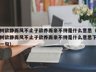 树欲静而风不止子欲养而亲不待是什么意思（树欲静而风不止子欲养而亲不待是什么意思下一句）