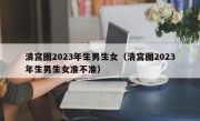 清宫图2023年生男生女（清宫图2023年生男生女准不准）