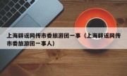 上海辟谣网传市委旅游团一事（上海辟谣网传市委旅游团一事人）